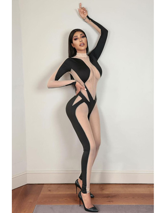 جمبسوت أسود شفاف