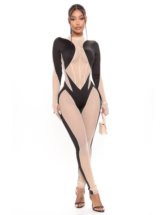 جمبسوت أسود شفاف