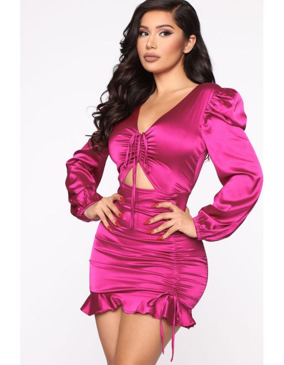 فستان فوشيا سيكسي