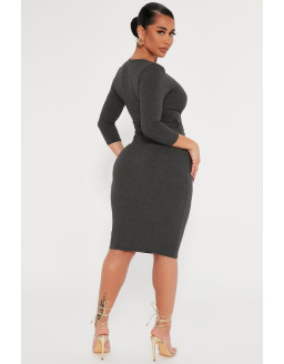 فستان رمادي