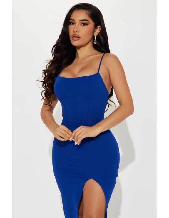 فستان كحلي سيكسي