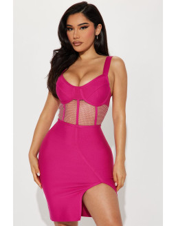 فستان فوشيا