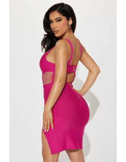 فستان فوشيا