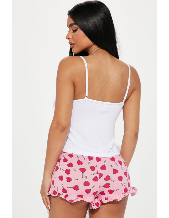 بيجاما وردية