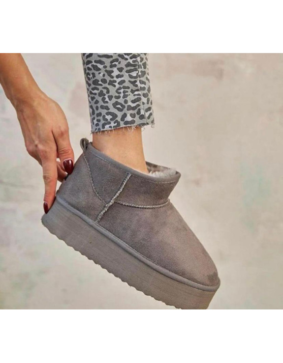 ميني بوت رمادي عالي